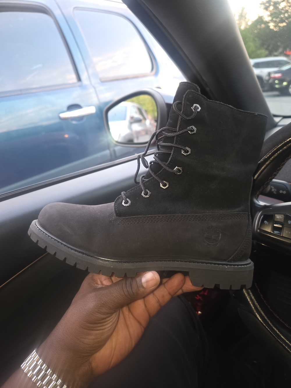 Timberland Lady's Black Premium Waterproof Lace-Up Boot
